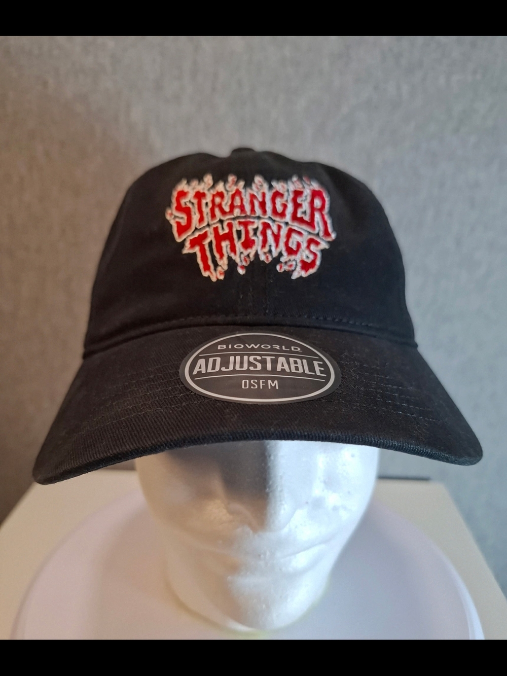 Stranger Things Black Dad Hat - Official Logo